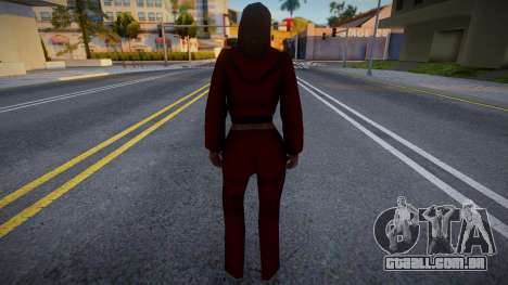 Garota de fato de treino vermelho para GTA San Andreas