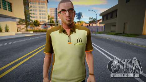 Pracownik McDonalds para GTA San Andreas
