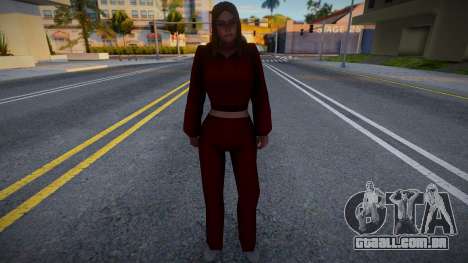 Garota de fato de treino vermelho para GTA San Andreas