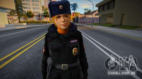 Garota de uniforme policial para GTA San Andreas