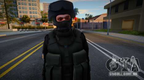 Um homem em um uniforme do Ministério do Interio para GTA San Andreas