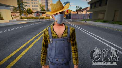 Cwmofr em uma máscara protetora para GTA San Andreas