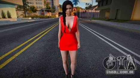 Kokoro Red Dress para GTA San Andreas