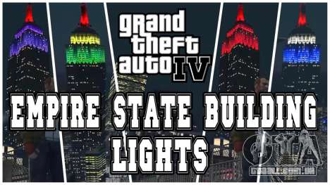 Empire State Building lights Green para GTA 4