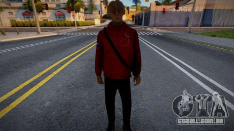 Um jovem com uma bolsa para GTA San Andreas