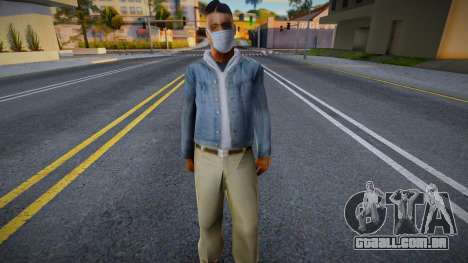 Macho01 em uma máscara protetora para GTA San Andreas