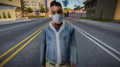Macho01 em uma máscara protetora para GTA San Andreas