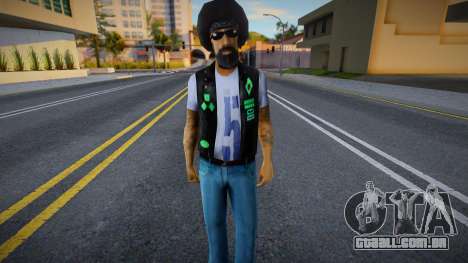 Pele de motociclista da moda para GTA San Andreas