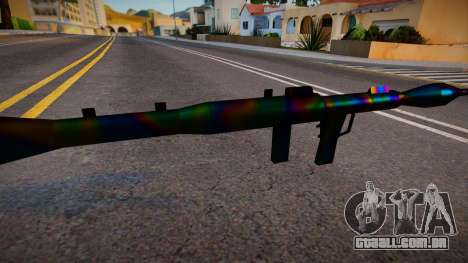 Iridescent Chrome Weapon - Rocketla para GTA San Andreas