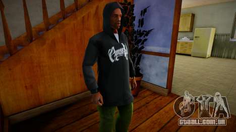 Black Cypress Hill Hoodie para GTA San Andreas