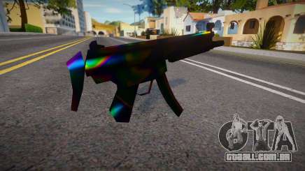 Iridescent Chrome Weapon - MP5lng para GTA San Andreas