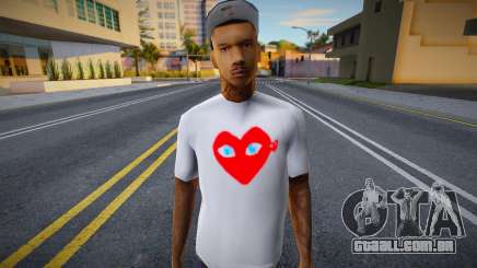 Um jovem gângster de camiseta branca para GTA San Andreas