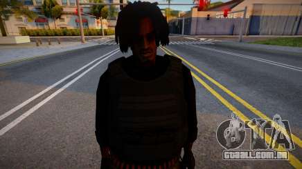 Afro-americano em marcha para GTA San Andreas