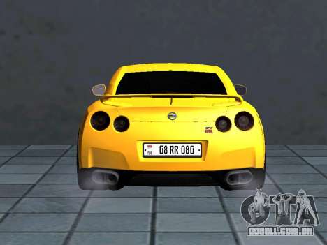 Nissan GT-R R35 AM Plates para GTA San Andreas