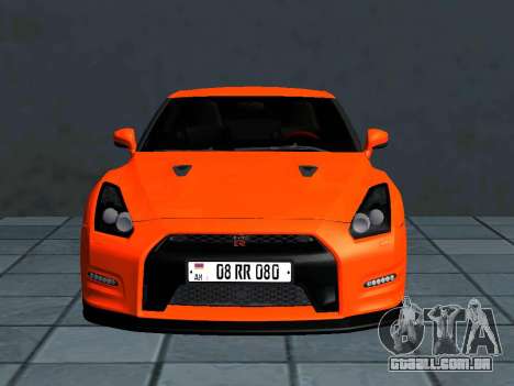 Nissan GT-R R35 AM Plates para GTA San Andreas