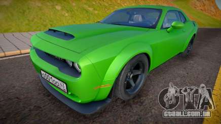 Dodge Challenger SRT Demon (Green) para GTA San Andreas