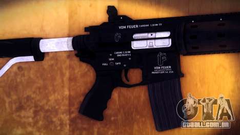 GTA V PC Vom Feuer Carbine Rifle para GTA Vice City