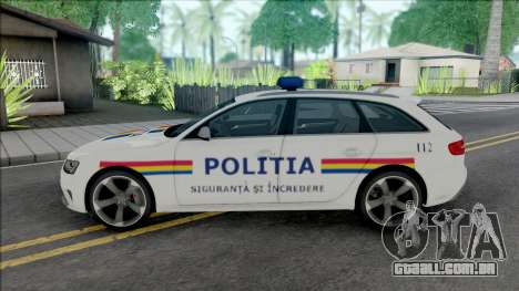 Audi RS4 Politia para GTA San Andreas