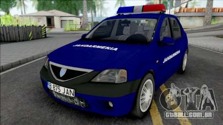 Dacia Logan Prestige Jandarmeria para GTA San Andreas