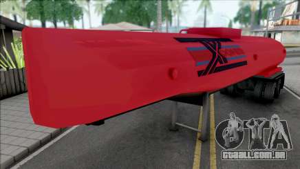 Red Petrol Tanker Trailer para GTA San Andreas