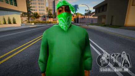 All Green Fam 1 With Bandana para GTA San Andreas