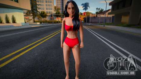 Girl in a red swimsuit para GTA San Andreas