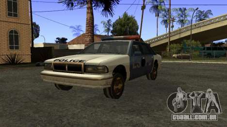 Carro de polícia de Cj Wheel sorridente para GTA San Andreas