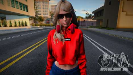 DOAXVV Amy - Fashion Casual V3 Crop Hoodie Supre para GTA San Andreas