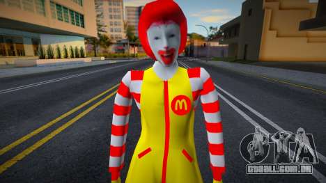 Japanese Ronald McDonald Fix para GTA San Andreas