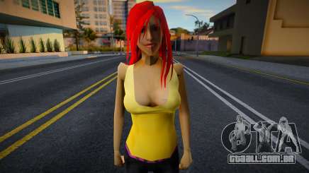 Redhead Female Skin v1 para GTA San Andreas