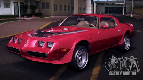 Pontiac Firebird Trans Am Turbo 80 Type 1 para GTA Vice City