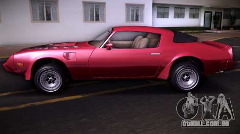 Pontiac Firebird Trans Am Turbo 80 Type 1 para GTA Vice City