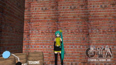Hatsune Miku Singer Clothe para GTA Vice City