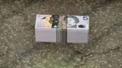 Realistic Banknote AUD 5 para GTA San Andreas Definitive Edition