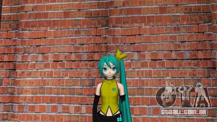 Hatsune Miku Singer Clothe para GTA Vice City