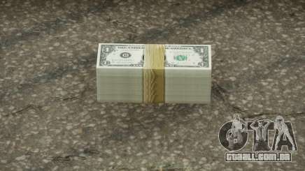 Realistic Banknote Dollar 1 para GTA San Andreas Definitive Edition