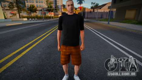 Homem de shorts xadrez para GTA San Andreas