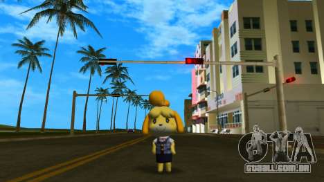 Isabelle from Animal Crossing (Grey) para GTA Vice City