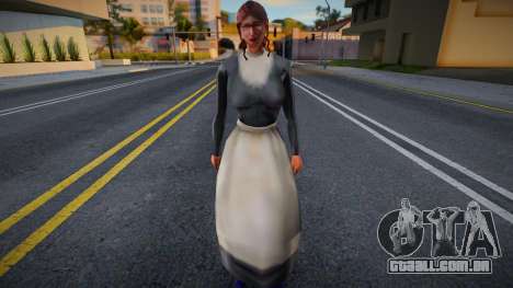 Uma mulher fantasiada de dona de casa da Idade M para GTA San Andreas