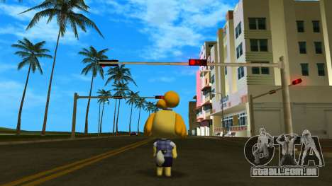 Isabelle from Animal Crossing (Grey) para GTA Vice City
