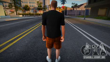 Homem de shorts xadrez para GTA San Andreas