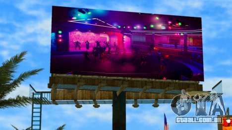 Publicidade do Malibu Club (tela da Trilogia GTA para GTA Vice City