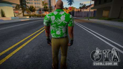Treinador de Left 4 Dead em uma camisa havaiana  para GTA San Andreas