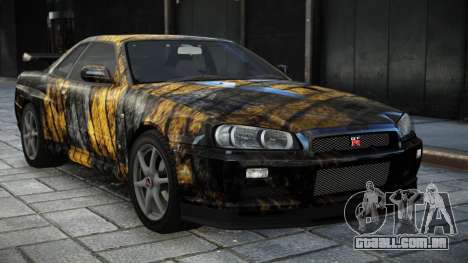 Nissan Skyline R34 GT-R V-Spec II Nur S10 para GTA 4