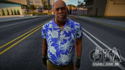 Treinador de Left 4 Morto com uma camisa havaiana (Azul para GTA San Andreas