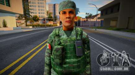 Pele de Soldado do Exército Mexicano v1 para GTA San Andreas