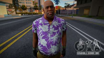 Treinador de Left 4 Morto com uma camisa havaiana (Purpu para GTA San Andreas