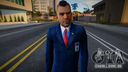 Soup FBI Blue Costume para GTA San Andreas