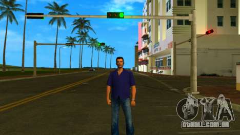 T-Shirt Ocean Blue para GTA Vice City