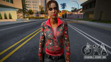 Zoe (Luvas de Casaco rosa) de Left 4 Dead para GTA San Andreas
